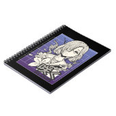 Retro Anime Girl Otaku Manga Comic Tee Japanisch Notizblock (Linke Seite)