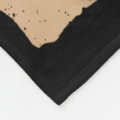 Retro Anime Kawaii Black Cat Eating Ramen Noodles Fleecedecke (Ecke)