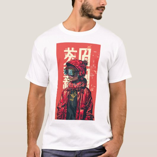 Retro Anime MPC Music Player T - Shirt (Vorderseite)
