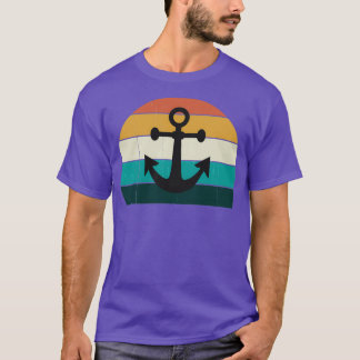 Retro Anker Sunset Sea Family Cruise Liebe T-Shirt