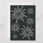 Retro-Ankündigung Ankunft des Neujahrsfest-Party 2 Einladung (Rückseite)