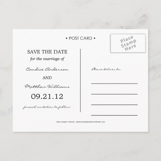 RETRO | Ankündigung Datum freihalten (Rückseite)