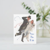 Retro ANKÜNDIGUNG DATUM FREIHALTEN EZ auf Kundenwu (Stehend Vorderseite)