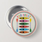 Retro Ann Arbor Kayaking Button (Vorne & Hinten)