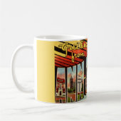 Retro Ann Arbor Michigan Greeting Kaffeetasse (Links)