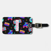 Retro-Anpassbar der 80er Jahre Gepäckanhänger (Vorderseite horizontal)