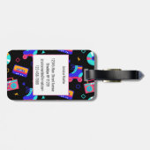 Retro-Anpassbar der 80er Jahre Gepäckanhänger (Rückseite horizontal)