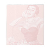 Retro-Anrufer Notizblock (Vorderseite)