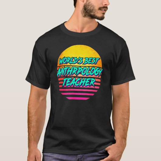 Retro Anthropology Teacher T-Shirt (Vorderseite)