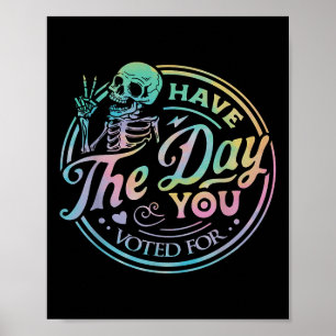 Retro Anti Trump haben den Tag, an dem Sie für Kra Poster