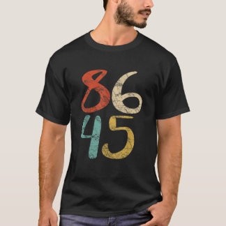 Retro Anti Trump T Shirt Impeach President 45