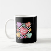 Retro Anti Valentines Funny Valentine Candy Heart Kaffeetasse (Links)