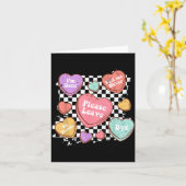 Retro Anti Valentines Funny Valentine Candy Heart Karte (Gelbe Blume)