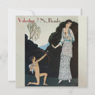 RETRO ANTI VALENTINSTAG-PARTY WACHS-SIEGEL-MONOGRA EINLADUNG