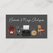 Retro Antiquitätenhändlerkarte Visitenkarte (Vorderseite)