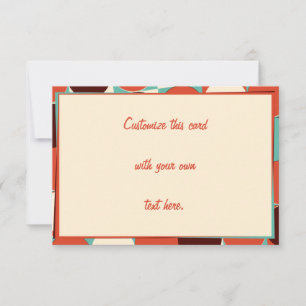 Retro-Antwortkarte 5 x 3,5 RSVP Karte