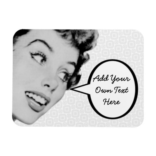 Retro-Anweisung Magnet (Horizontal)