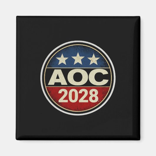 Retro Aoc 2028 Kampf Oligarchie Protest Résist Ber Magnet (Vorne)