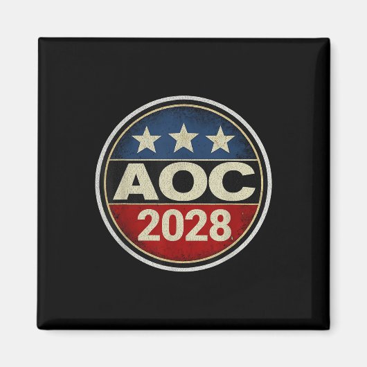 Retro Aoc 2028 Kampf Oligarchie Protest Résist Ber Magnet (Vorne)