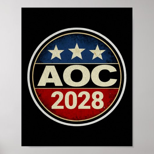 Retro Aoc 2028 Kampf Oligarchie Protest Résist Ber Poster (Vorne)