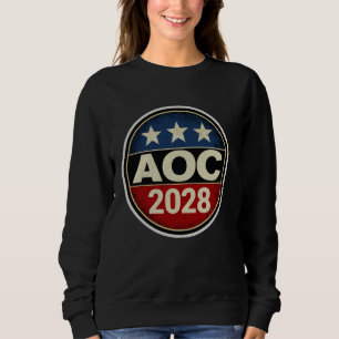 Retro AOC 2028 Kampf Oligarchie Protest Résist Ber Sweatshirt