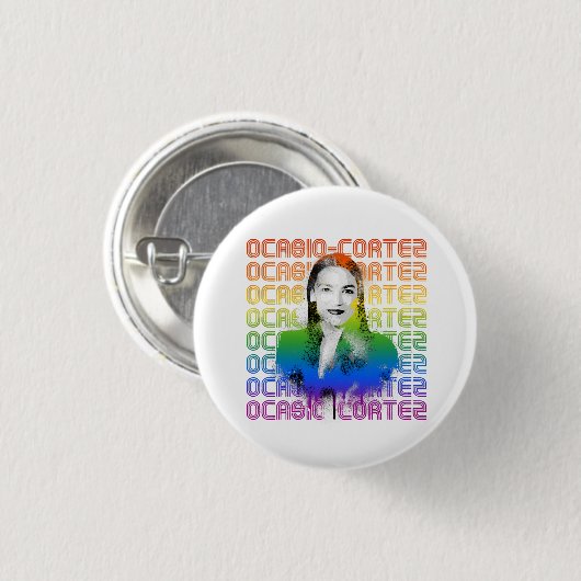 Retro AOC Pride Button (Vorne & Hinten)