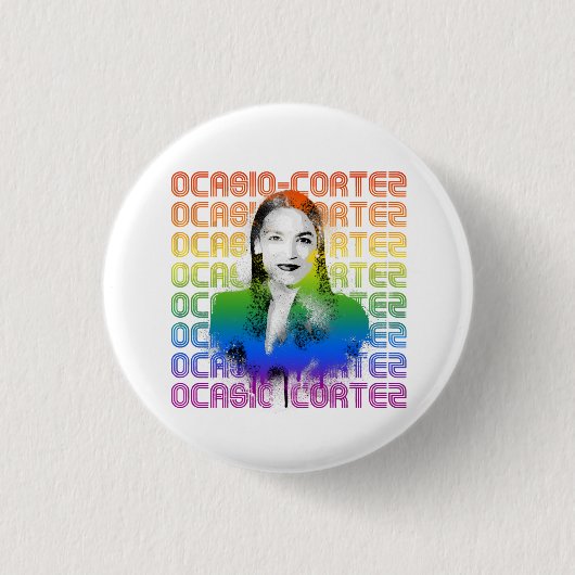 Retro AOC Pride Button (Vorderseite)