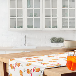 Retro-Aperol-Kunstposter Spritz | Orange Kurzer Tischläufer
