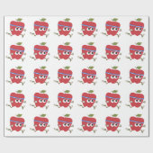 Retro Apple Runner Geschenkpapier (Flach)