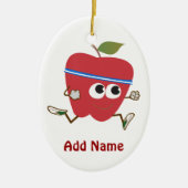 Retro Apple Runner Keramik Ornament (Vorne)