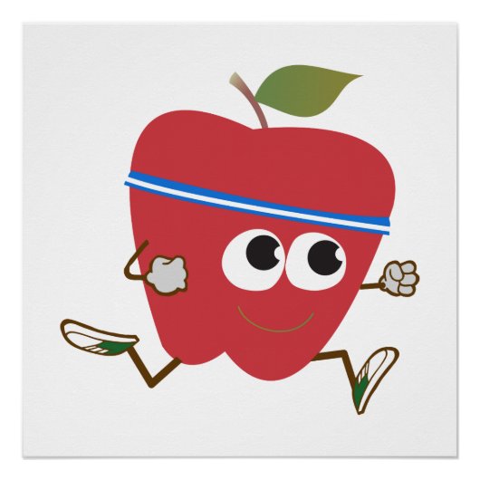 Retro Apple Runner Poster (Vorderseite)