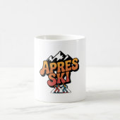 Retro Après-Ski-Bergparty-Design Kaffeetasse (Mittel)