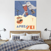 Retro Apres Ski  Leinwanddruck (Insitu (Schlafzimmer))