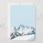 Retro Apres Ski Winter Mountain Birthday Party Einladung (Rückseite)