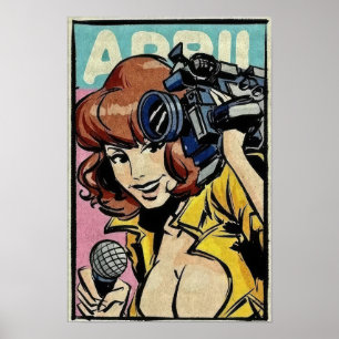 Retro April Ninja Poster