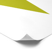 Retro Aqua Blue Green Yellow Stars Diamonds Poster (Ecke)