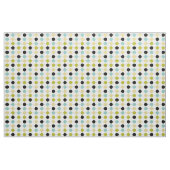 Retro Aqua Blue Yellow Green Black Circles MCM Stoff (Yard (91,4 cm))