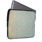 Retro Aqua Laptopschutzhülle (Vorne Rechts)