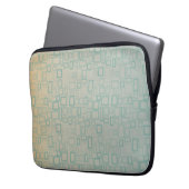 Retro Aqua Laptopschutzhülle (Vorderseite Links)