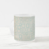 Retro Aqua Mattglastasse (Vorderseite Links)