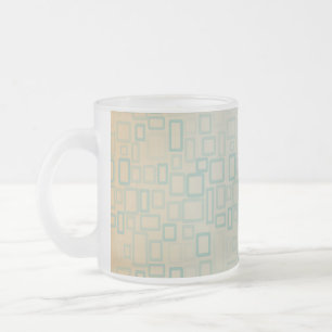 Retro Aqua Mattglastasse