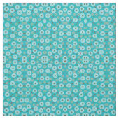 Retro Aqua Orange Muster Stoff (Muster)