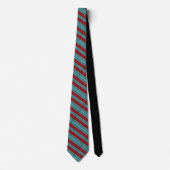 Retro Aqua/Red Design Krawatte (Vorderseite)