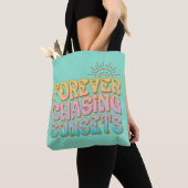 Retro Aquamarin "Forever Chasing Sunsets" Tasche (Von Nahem)