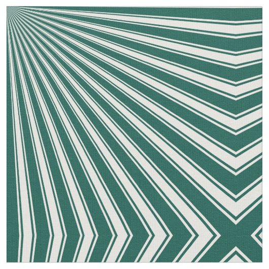 Retro Aquamarin grüne Funky Sun Rays Hintergrund Stoff (Nahaufnahme)