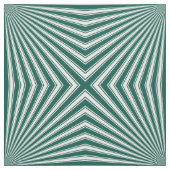 Retro Aquamarin grüne Funky Sun Rays Hintergrund Stoff (Muster)