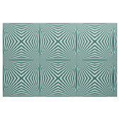 Retro Aquamarin grüne Funky Sun Rays Hintergrund Stoff (Fat Quarter (45,7 x 55,9 cm))