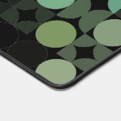 Retro Aquamarin Sage Green Black Grau Pop Art Must Schreibtischunterlage (Ecke)