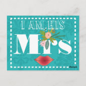 Retro Aquamarine rosa Korallensohle Postkarte (Rückseite)