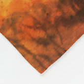 Retro-Aquarell von Haystack Rock Fleecedecke (Ecke)